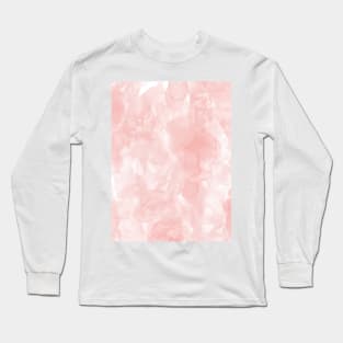 Blush Pink Smoke Abstract Long Sleeve T-Shirt